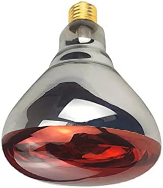 2 Pack 250W Heat Lamp Red Infrared Bulbs Glass Lamp Bulb for Food Service, Brooder Bulb, Chicks, Pet, Bathroom, Light Therapy Use E26 Base, Flood Light Heat Lamp.