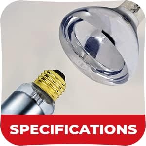 250 Watt Heat lamp Bulb for Bathroom R40 Incandescent Shower Heat Lamp Clear Infrared Bath Light 250R40 Chicken Light Bulb E26 Base 1 Pack
