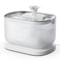 PETLIBRO Cat Water Fountain Stainless Steel Tray - 2.5L Fountain, White, 2.49 liters, 2.5L Automatic Water Dispenser for Cats by PETLIBRO