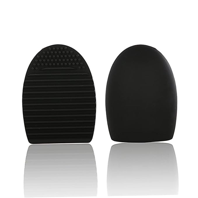 FRCOLOR Silicone Makeup Brush Cleaning Handheld Tool for Effortless Cosmetic Brush Care Portable and Design for Home and Travel Use