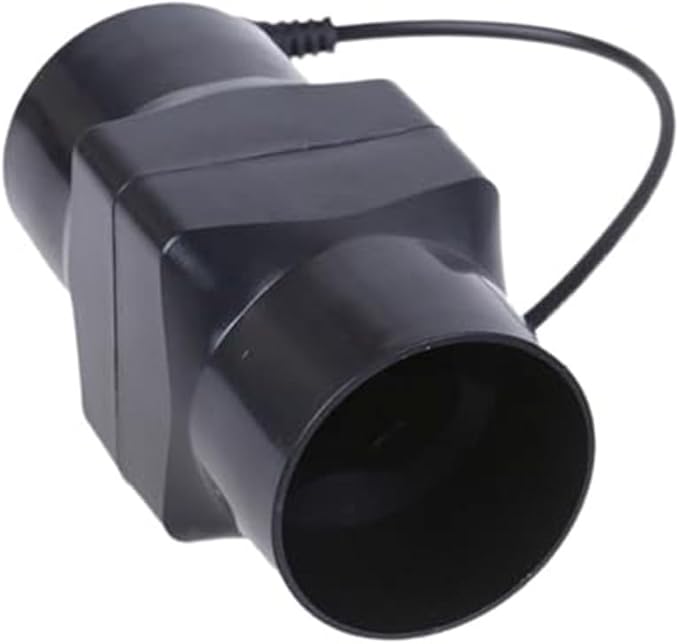 50Mm/60mm Inline Duct Ventilation Fan, 12V 6W Quiet Inline Exhaust Fan For Indoor Air Circulation, Chicken Coop Ventilation, For Solar Panel And Power Adapter Installations(Black 50MM)