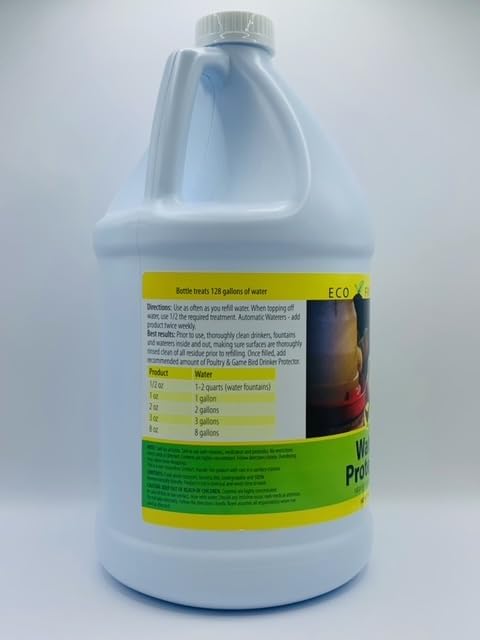 Carefree Enzymes Poultry Drinking Water Protector — Natural Enzyme Cleaner for Chicken, Duck & Livestock Waterers, 1 Gallon