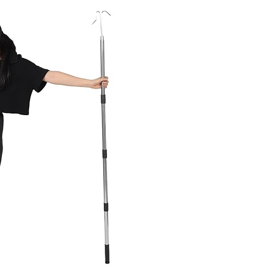 Stainless Steel Chicken Leg Hook Poultry Catcher with Handle for Farm and Outdoor Use, Thickened Sturdy Mesh Net Tool for Catching Small Chickens, Ducks, Geese, and Fish