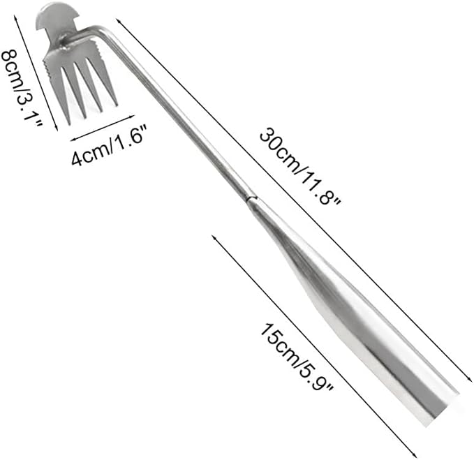MiOYOOW Weed Puller Tool, Manual Hand Gardening Weeding Tool, Portable Multifunctional Weed Remover Tool for Gardening Backyard Farm