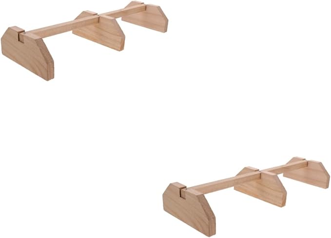 BESPORTBLE 2pcs Sturdy Wooden Chicken Roost and Perch Bird Roosting Bar Chick Wooden Stand Bird Cage Accessory