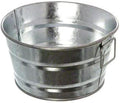 American METALCRAFT, Inc. MTUB83 Round Galvanized Metal Tub, Silver 8-1/4" Diameter, 37-Ounces
