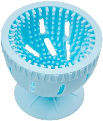 Silicone Egg Wash and Brush, Egg Wash and Brush, Egg and Duck Egg Cleaning Brush, for Removing Dirt and Debris from Eggshells, Suitable for Homes, Restaurants and Farms Egg Collector(Blue)