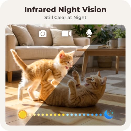 Automatic Cat Feeder with 2K Camera: 5G WiFi Auto Dog Feeder - 6L - Image 3