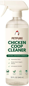 Chicken Coop Cleaner – Enzymatic Odor Remover & Waste Dissolver for Poultry Care | Non-Toxic, Biodegradable Chicken Coop Refresher I Naturally Breaks Down Organic Messes & Eliminates Smells