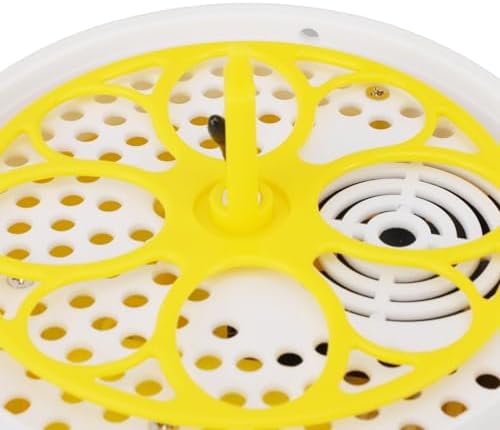Luqeeg Mini Egg Incubator, Temperature Control Digital Incubators, 4 Eggs Candler Poultry Hatching Machine Eggs Poultry Hatching Machine for Chickens Ducks Pigeons (Auto Turning)