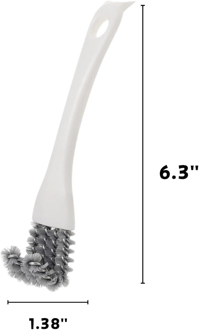 2 Pcs Bird Cage Brush with Scraper - Bird Cage Cleaner for Cleaning Kennels Perches Poop Remover Parrot Parakeet Pet Cage Accessories (2 Pcs)
