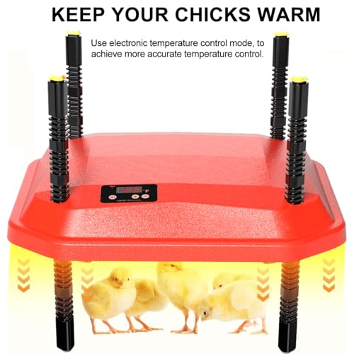 Chick Brooder Heating Plate, Brooder Heater for Chicks - Red, Polyester - Image 4