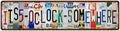 It's 5 O'clock Somewhere Metal Tin Sign (4''x16''), Novelty Street Sign, Home Decor Easter Gift