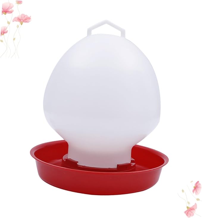 Thickened Plastic Automatic Poultry Water Feeder Dispenser for Chickens Quail Birds Watering System for Home and Commercial Farms Easy to Use Spill Drinker