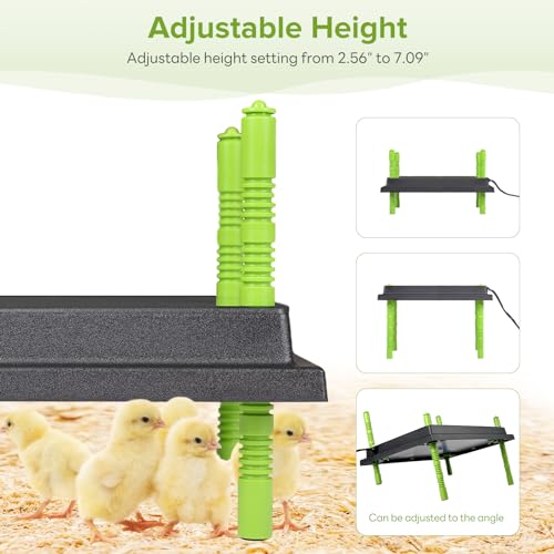Tetuga Brooder Heat Plate 12 X 16” Chick Heating Plate Warm Up to 30 Chicks - 12x16 Inch - Image 2