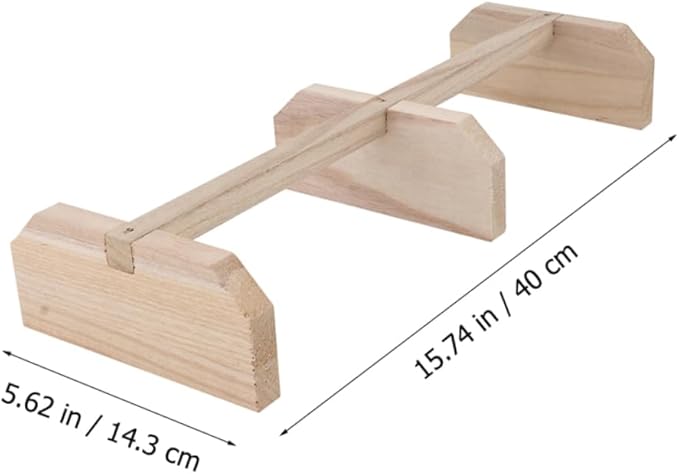 Hemoton 1piece Chicken Perch Bird Roosting Bar Wooden Stand Pet Supplies Macaw Parrot Perch