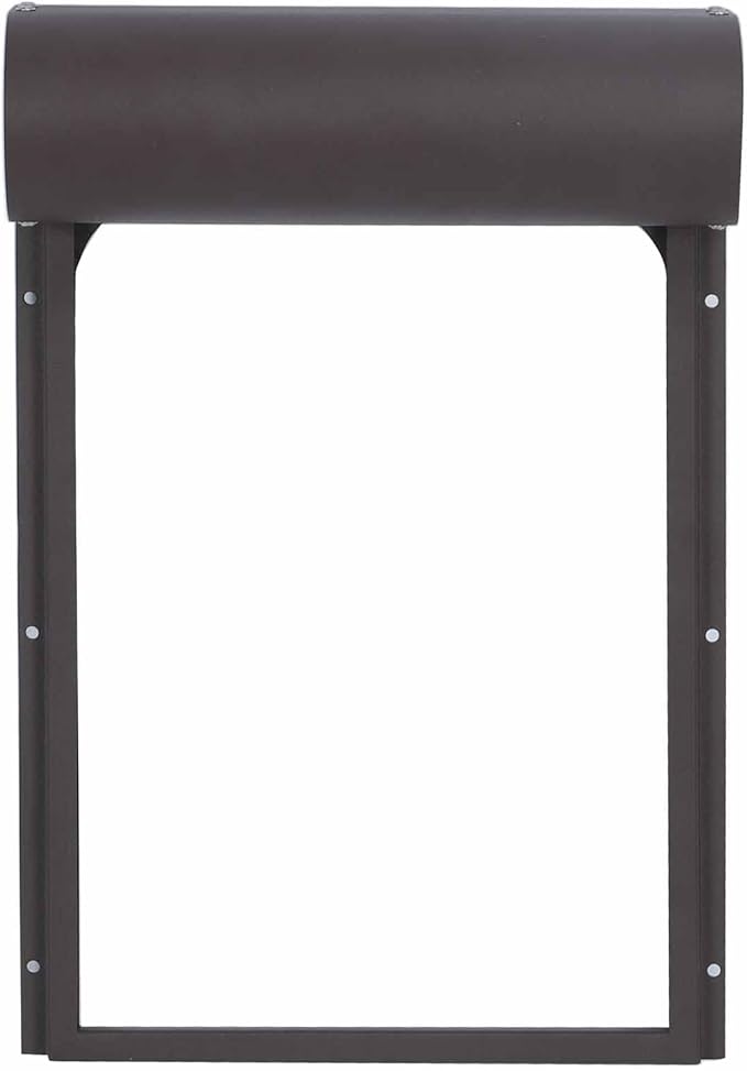 Automatic Chicken Coop Door with Timer,Automatic Chicken Coop Door Opener,Door Metal with Timer Battery Powered for Farm Poultry Habitat Supplies Brown