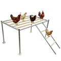 XCL Chicken Roosting Bars, Chicken Perch for Coop (Platform 42" L x 24" W) - Wood color, Galvanized pipe material & timber by XCL XINCAI ROAD