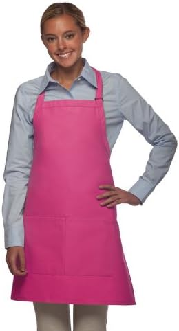DayStar Apparel Bib Apron with Center Divided Pocket - Style #212