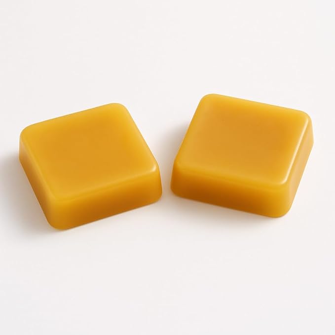 Pure Beeswax Blocks – USA Made, Beekeeper Bar Crafted – Natural Beeswax for Crafting, Woodworking, Lip Balm, Cast Iron Seasoning – Premium Quality, Eco-Friendly, Chemical-Free (2 Pack)