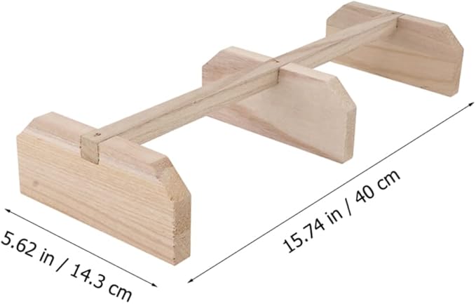 HANABASS 1piece Stand Chicken Toy Wooden Perch Rack for Hens Safe and Pet Play Stand for Parrots and Birds Chicken Roosting Bar for Coop Use