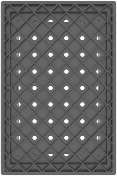 Farmplast Plastic Half Size Milk Crate, 24 Quart Storage Container, Black, Industrial Grade Stackable Utility Box