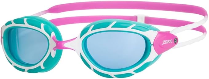 Zoggs Junior Predator Anti-Fog UV Protection Adjustable Strap No-Leak Comfortable Soft Silicone Swimming Goggles, 6-14 Years
