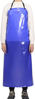 Chemical Resistant Vinyl Apron - Extra Large Waterproof PVC Aprons for Dishwasher,Dog Grooming,Fish Cleaning