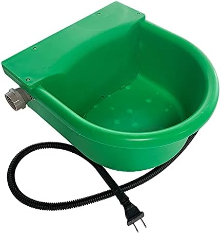 Automatic Heated Dog Bowl 1.3 Gallon Outdoor Thermal Water Trough for Pet Livestock Cattle Sheep and Horse Drinker