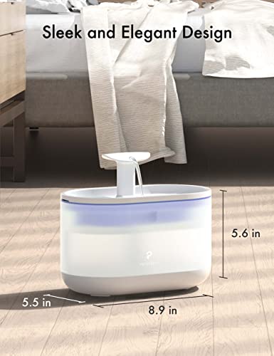 PETLIBRO Cat Water Fountain, 71fl oz/2.1L Ultra Quiet Pet Water Fountain for Cats Inside - Capsule Fountain, Purple - Image 3