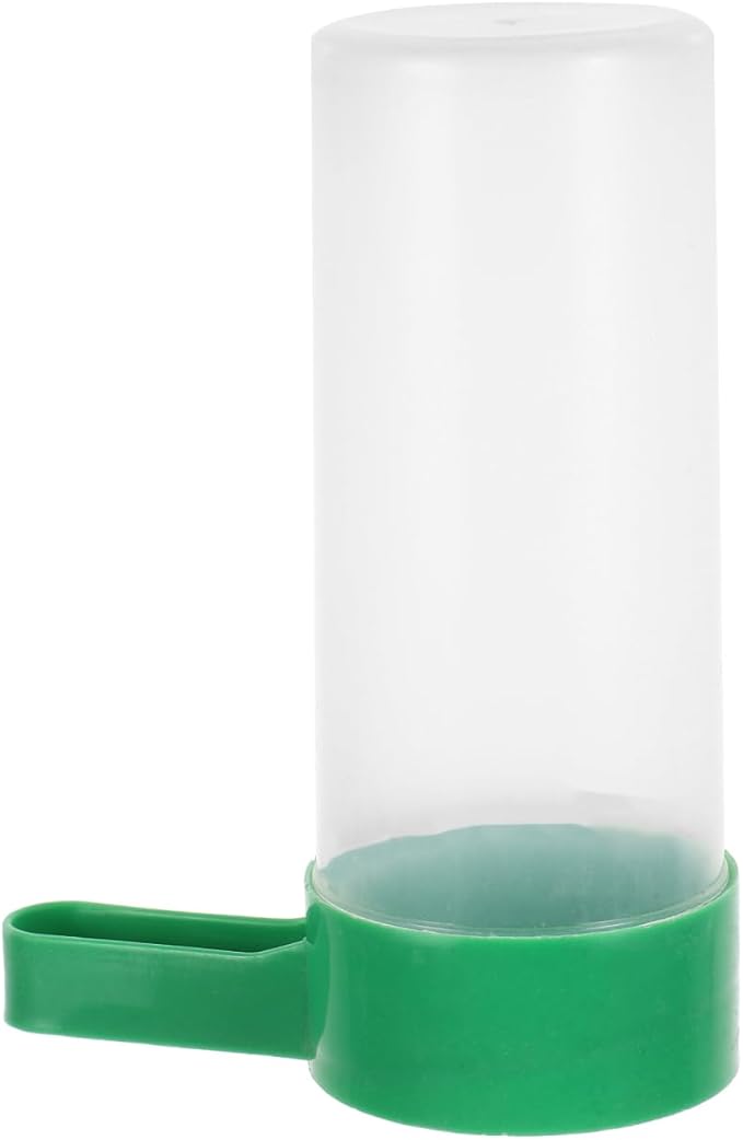 SUPVOX Automatic Poultry Feeder and Waterer for Chicks and Quail - Space-Saving Easy to Clean Plastic Feeder and Drinker 4.5 X 3.2 X 1.6 Inches