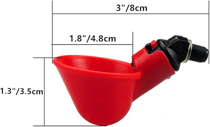 DoubleWood 12Pack Fully Automatic Poultry Drinking Machine Chicken Drinking Watering Cups (12)
