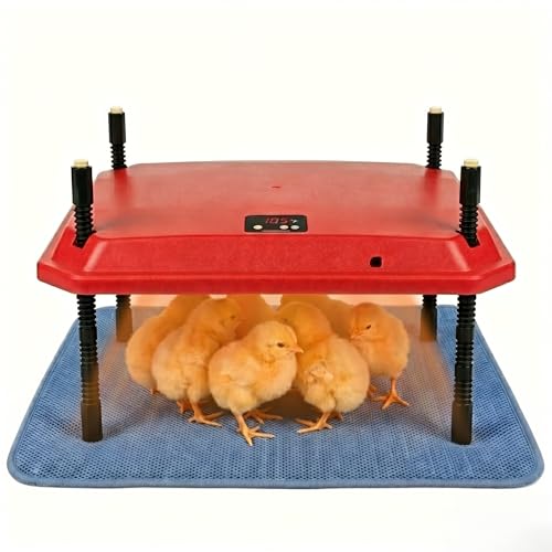 10"x10" Chick Brooder Heating Plate, Fire-Safe Adjustable Poultry Heater for Chicks - Polyester by Kinerby