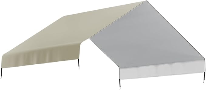 Large Chicken Coop Cover Cloth Waterproof Dustproof Chicken Cage Cover Canopy for Yard, Garden, Beige