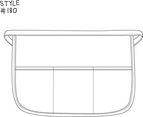 DayStar Apparel 180 Rounded Three Pocket Waist Apron