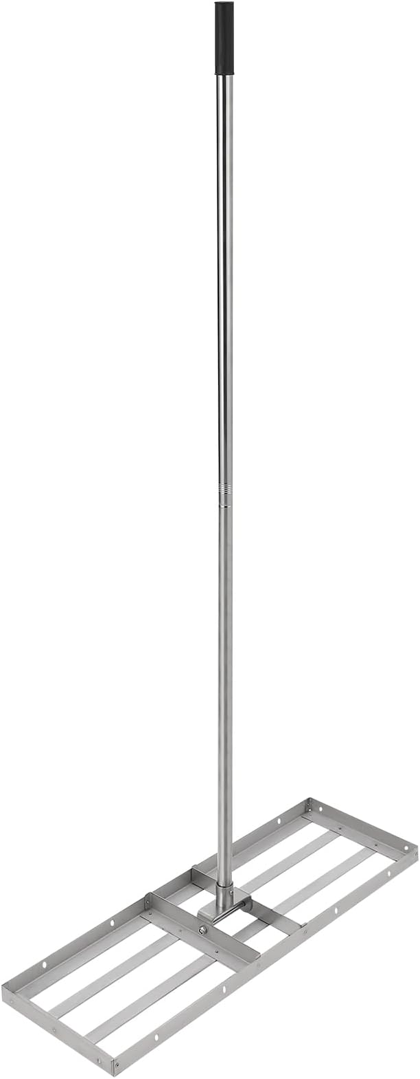48"×10" Lawn Leveling Rake with 6FT Handle, Heavy Duty Lawn Leveler Tool, Stainless Steel 180° Adjustable Rotation, Leveler Rake Tool for Gardens Backyards Farms and Pastures