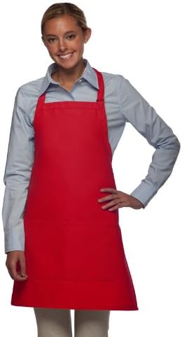 DayStar Apparel Bib Apron with Center Divided Pocket - Style #212