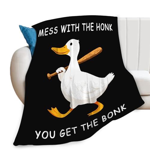 Duck Blanket for Boys Girls Funny Duck Lovers Gifts 50"x40" - Flannel - Image 2
