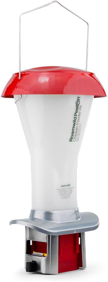 Roamwild Rat Proof Chicken Feeder kit - Rat Proof Poultry Feeder – Weather Proof - 8lbs Capacity - NEW PRODUCT