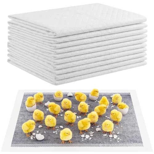 Hatchling Liners for Little Red Chicken Barn Pack 15 - 35" x 24", gray, Fabric, 15 Pack, Chick Brooder Pads Absorbent by UCandy