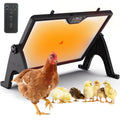 180W Smart Brooder Heat Plate with Remote, Dual-Sided Brooder Plate - Charcoal Black, ABS + aluminum-plastic panel, 4 Timer Modes by Gyrivav