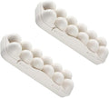 STOBOK Stackable 12 Grids Egg Storage Container for Refrigerator Shatterproof Egg Holder Removable Tray