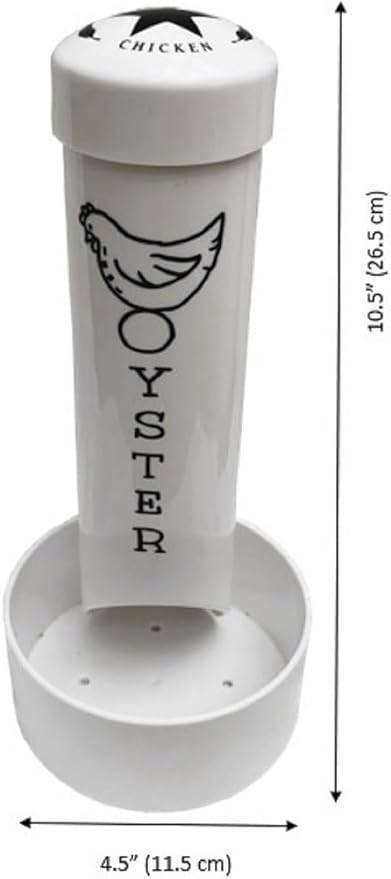 Chicken Oyster Shell Feeder and Grit Feeder Combo