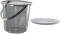 PRETYZOOM Bucket Set Washing Paint Art Bucket Water Container for Farm Bath Bucket Sterilising Bucket Tubs Large Capacity Bucket Utility Pail Wash Basin Water Pail Sink Light Grey Plastic