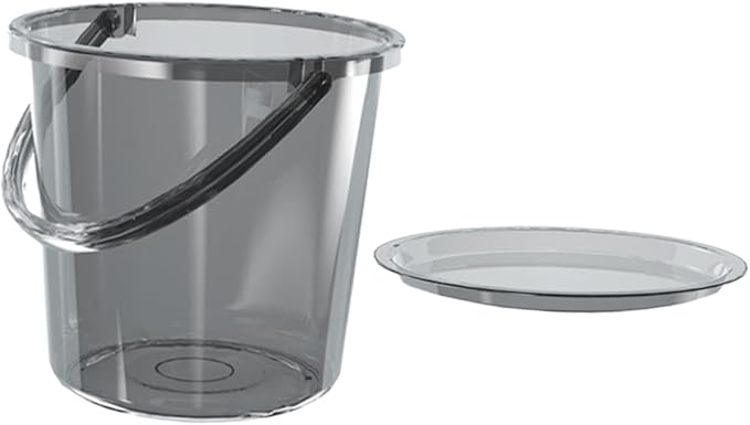PRETYZOOM Bucket Set Washing Paint Art Bucket Water Container for Farm Bath Bucket Sterilising Bucket Tubs Large Capacity Bucket Utility Pail Wash Basin Water Pail Sink Light Grey Plastic