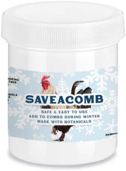 Pampered Chicken Mama SaveAComb Herbal Balm for Comb, Wattle, & Skin (16 Ounce) Winter Care for Bare Combs for Chickens, Baby Chicks, Ducks, Quail, Gamefowl (2 Pounds)