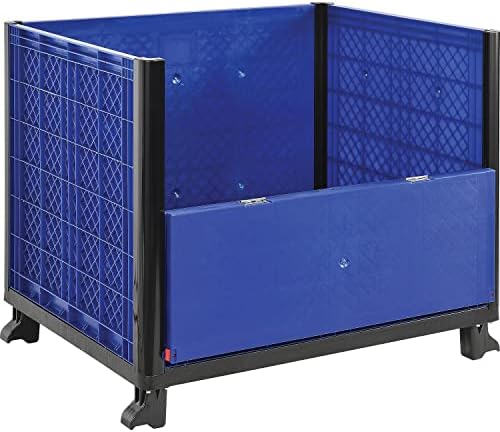 Global Industrial Solid Wall Bulk Container 39-1/4"L x 31-1/2"W x 29"H with One Drop Gate