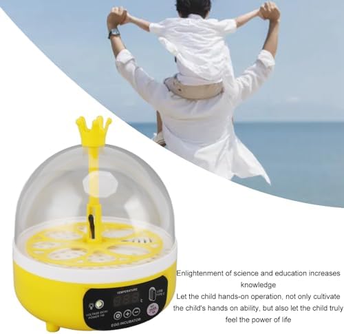 Small Incubators for Hatching Eggs, Mini Egg Incubator for Home Automatic Temperature Humidity Control Eggs Candler Poultry Hatching Machine for Chickens Ducks Pigeons (Auto