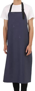 Waterproof Aprons,Apron Heavy Duty Work Apron, PVC Halter Apron,Wear-resistant Waterproof And Oil-proof Work Apron,For Food Processing,Hairdressers,Farms(A1)
