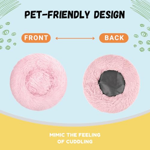 Bunny Bed Large Rabbit Hideout Soft & Comfortable - 15.7"L x15.7"W x4"H, Pink, Polyester - Image 4
